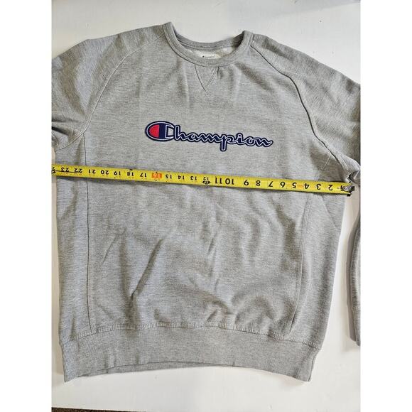 Vintage Champion Authentic Athletic Apparel Gray Embroidered Logo Sweatshirt XL - Picture 3 of 8